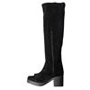 TRUFFLE ZIP HIGH LEG BOOT - BLACK