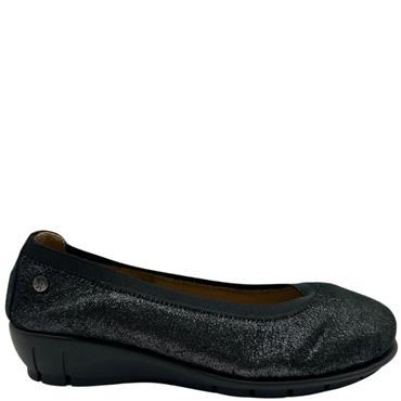 FLEX LOW WEDGE SOFT POMP - BLACK