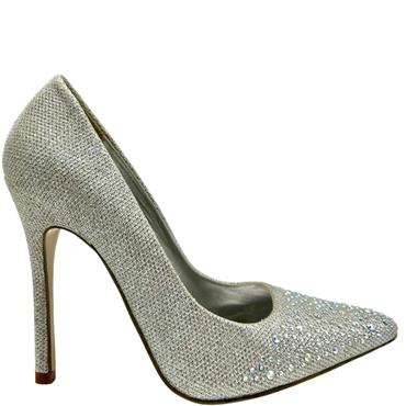 LAURA B DIAMANTE GLITTER COURT - SILVER