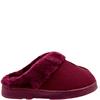 JO & JOE WOMENS BACKLESS SLIPPER - BURGUNDY