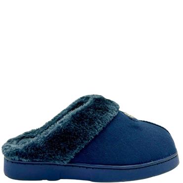 JO & JOE WOMENS BACKLESS SLIPPER - NAVY