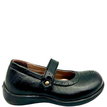 POD VEL STRAP SHOE - BLACK LEATHER