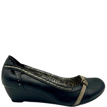 SUSST WEDGE KNOT COURT - BLACK GREY