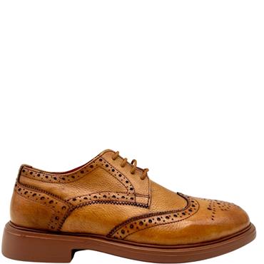 LAMBRETTA BROGUE TIE SHOE - TAN