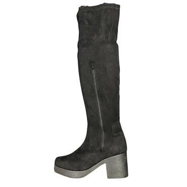TRUFFLE KNEE HIGH STRETCH BOOT - BLACK