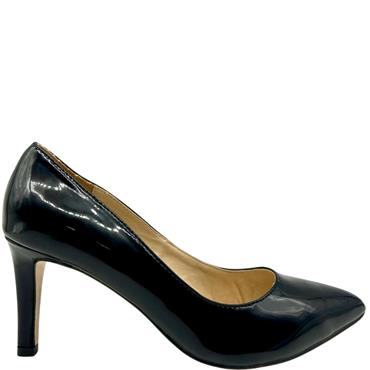 LAURA B PLAIN COURT SHOE - BLACK PATENT