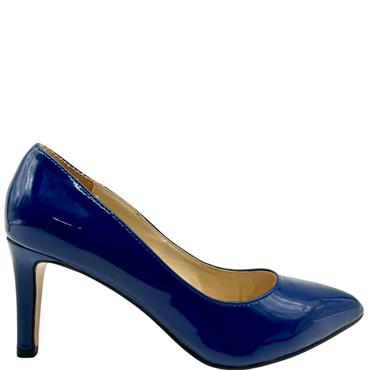 LAURA B PLAIN COURT SHOE - NAVY PATENT