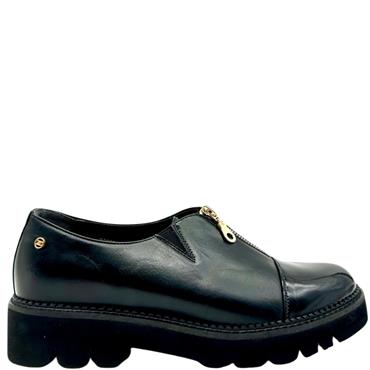 ZANNI WOMENS ZIP SHOE - BLACK