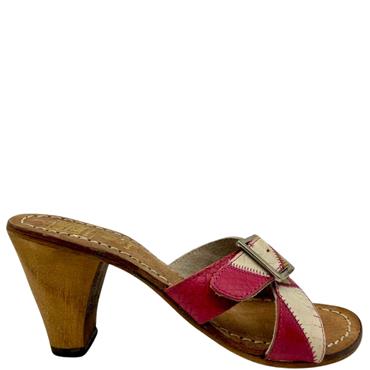 GIOSEPPO 2STRAP BKL MULE - WHITE PINK