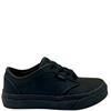 VANS KIDS LEATHER TIE SHOE - BLACK LEATHER