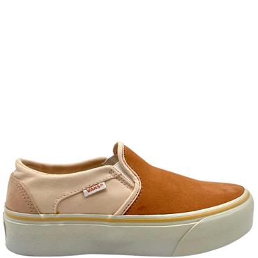 VANS WOMENS ASHER PLATFORM TRAINER - PEACH