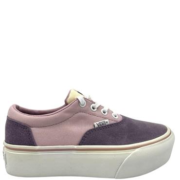 VANS WOMENS DOHENY PLATFORM LACE TRAINER - LILAC