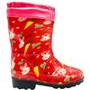MEIVA GIRLS PULL CORD LINED WELLINGTON - RED