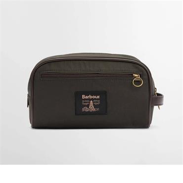 Barbour Wax Washbag Olive