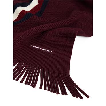 Tommy Hilfiger Tipped Rachelle Scarf Burgundy
