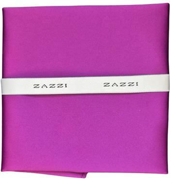 Zazzi Satin Polyester Pocket Square Purple
