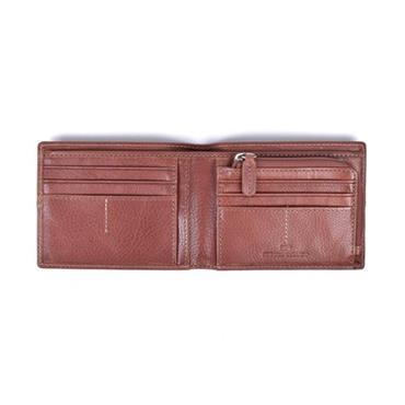 Miguel Bellido 12425 Stitch Billfold-Coin Wallet  Tan
