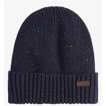 Barbour Carlton Fleck Beanie & Scarf Gift Set Navy