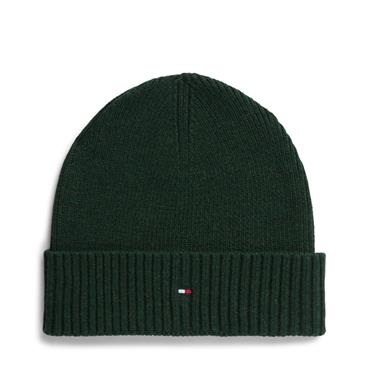 Tommy Hilfiger Flag Pima Cotton Beanie Emerald