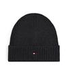 Tommy Hilfiger Flag Pima Cotton Beanie Charcoal