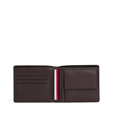 Tommy Hilfiger Corp CC & Coin Wallet Coffee Bean
