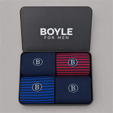 Boyle For Men 4 Pack Socks Gift Box Multi