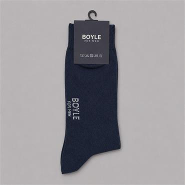 Boyle For Men Plain Cotton Socks  Navy