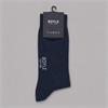 Boyle For Men Plain Cotton Socks  Navy