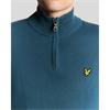 Lyle & Scott Cotton Merino 1/4 Zip Knit Blue