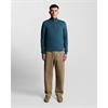 Lyle & Scott Cotton Merino 1/4 Zip Knit Blue