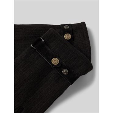 Bugatti Textile & Sheepskin Glove Black