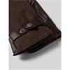 Bugatti Textile & Sheepskin Glove Brown