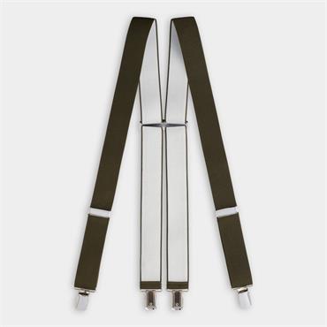IBEX England Plain Clip Braces Moss