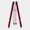 IBEX England Plain Clip Braces Burgundy