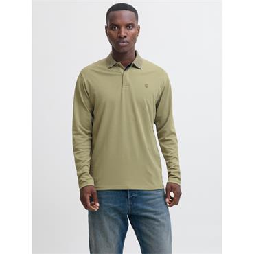 Jack & Jones Rodney Long Sleeve Polo Tee Aloe