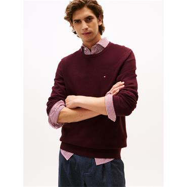 Tommy Hilfiger Essential Structure Crew Burgundy