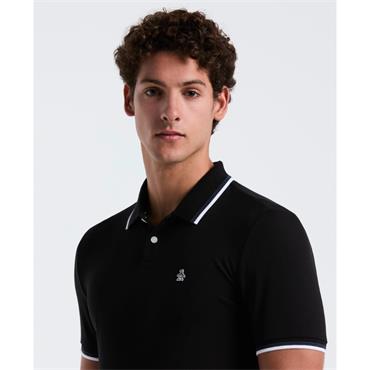 Penguin Tipped Pique Polo Shirt Black