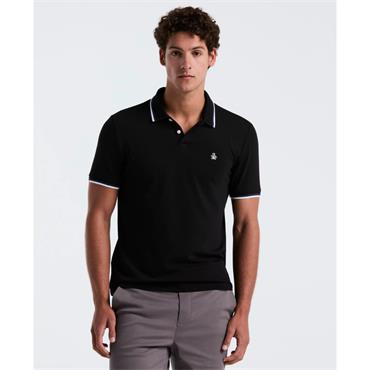 Penguin Tipped Pique Polo Shirt Black