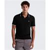 Penguin Tipped Pique Polo Shirt Black