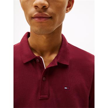 Tommy Jeans Slim Placket Polo Wine