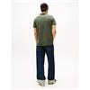 Tommy Jeans Slim Placket Polo Green