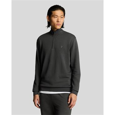 Lyle & Scott Superfine Quarter Zip Sweatshirt Gunmetal