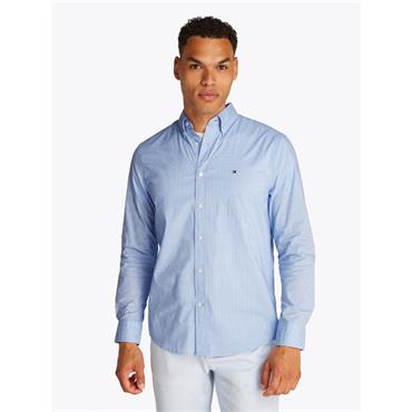 Tommy Hilfiger Flex Poplin Mini Print Shirt Blue