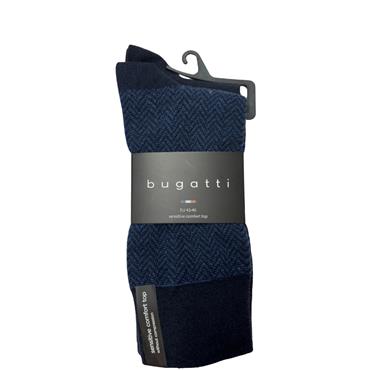 Bugatti 2 Pack Herringbone Socks Blue