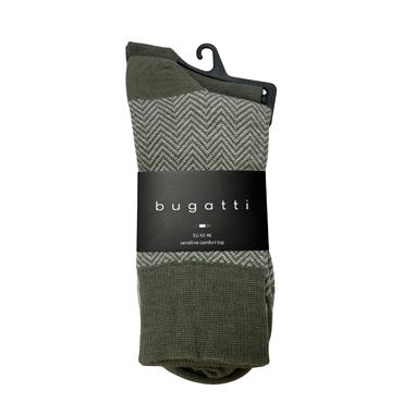Bugatti 2 Pack Herringbone Socks Green