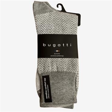Bugatti 2 Pack Herringbone Socks Grey