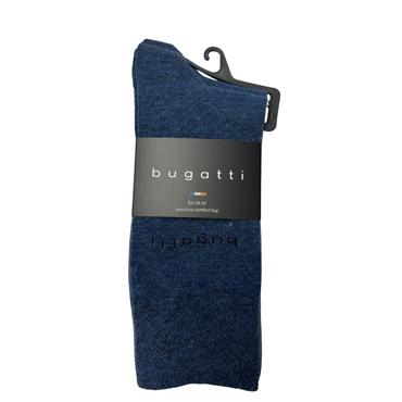 Bugatti 2 Pack Plain Socks Cobalt