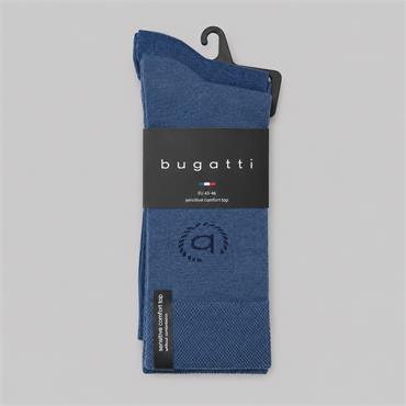 Bugatti 2-Pack Plain Socks Blue