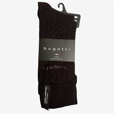 Bugatti 2 Pack dot Socks Black