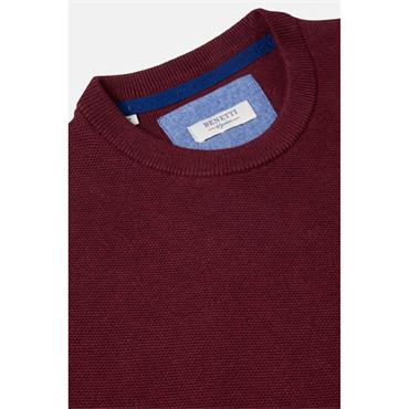 Benetti Dawson Crew Neck Jumper Wine